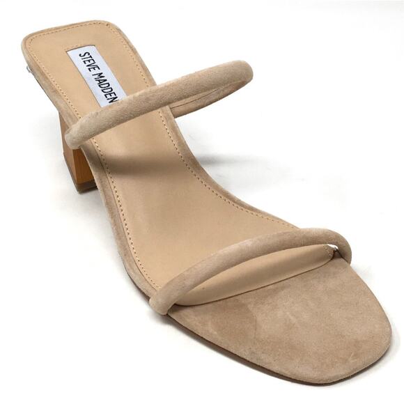 Steve Madden Shoes - Steve Madden Honey Women's Size 9.5 Taupe High Heeled Slip-On Sandal Shoes